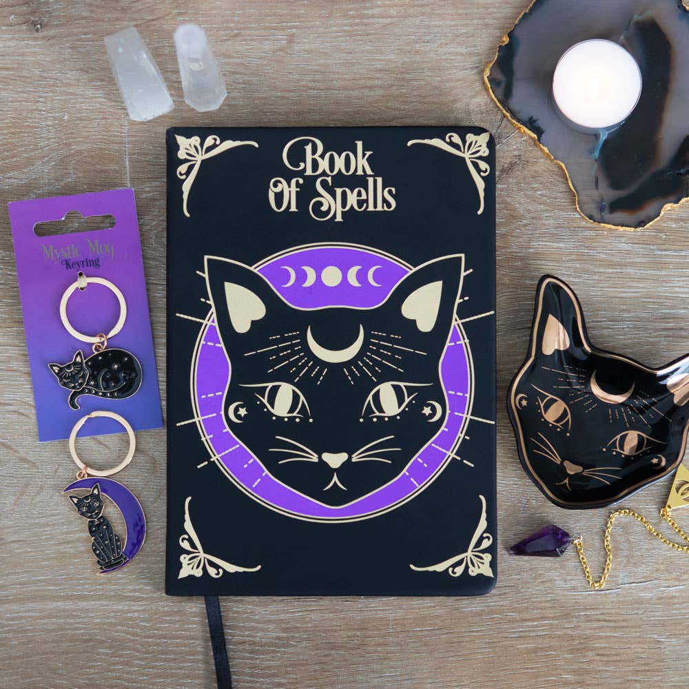 Mystic Mog Black Cat Keyrings