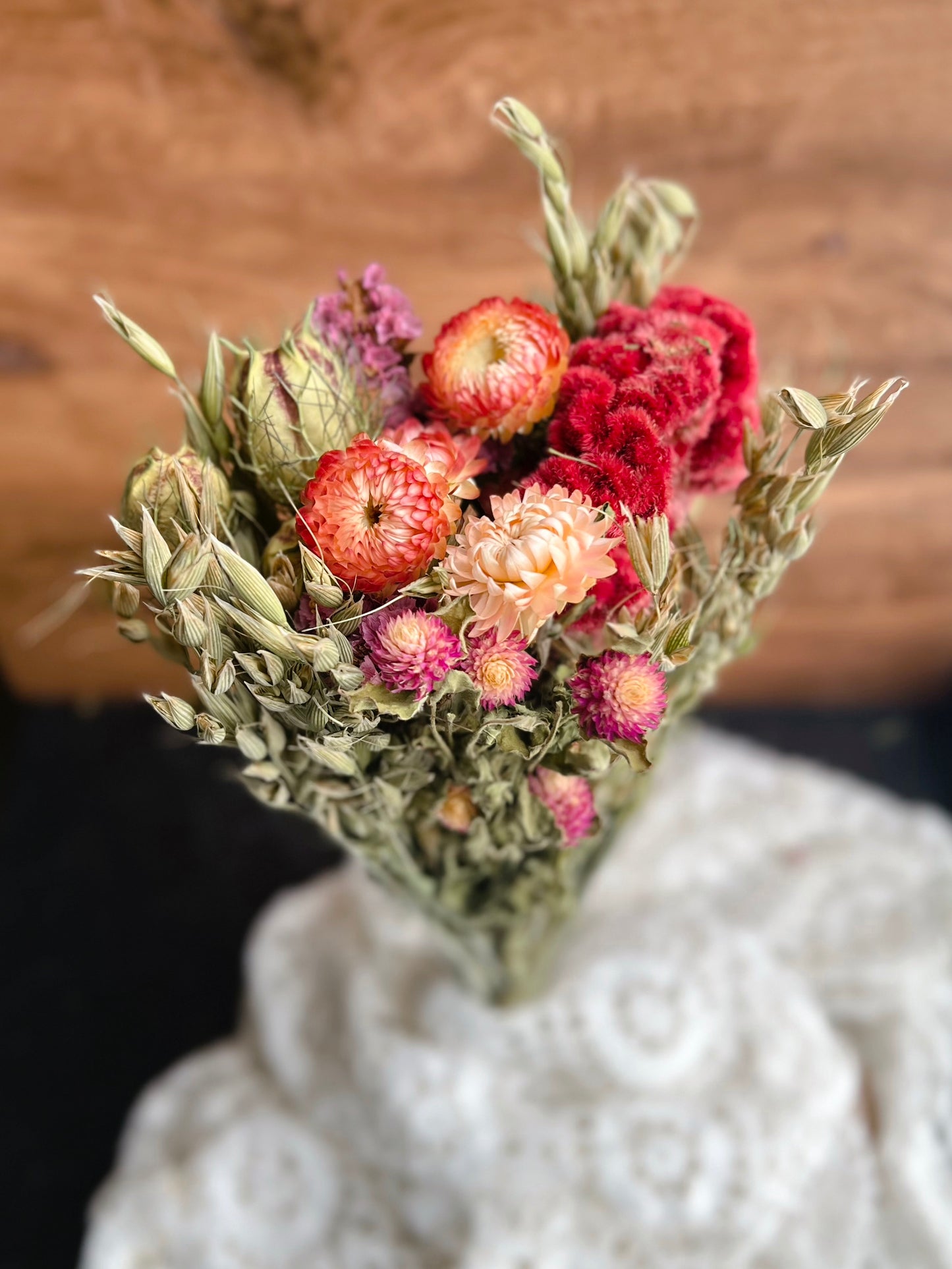 Dried flower bouquets
