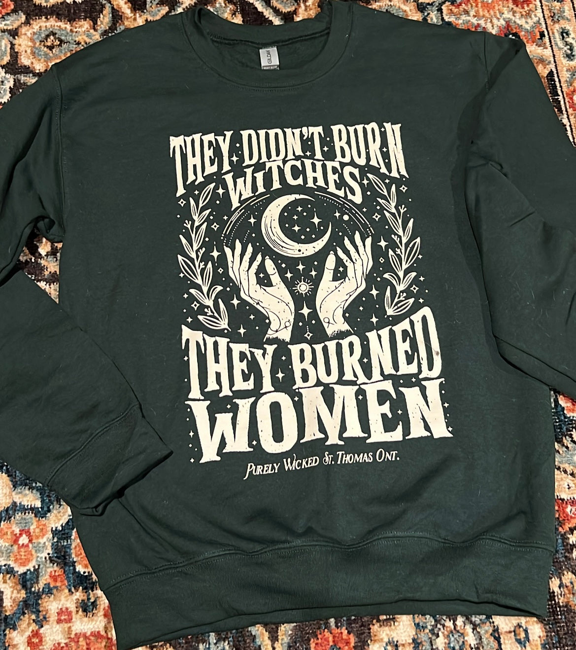 They Didn't Burn Witches - Navy Crewneck