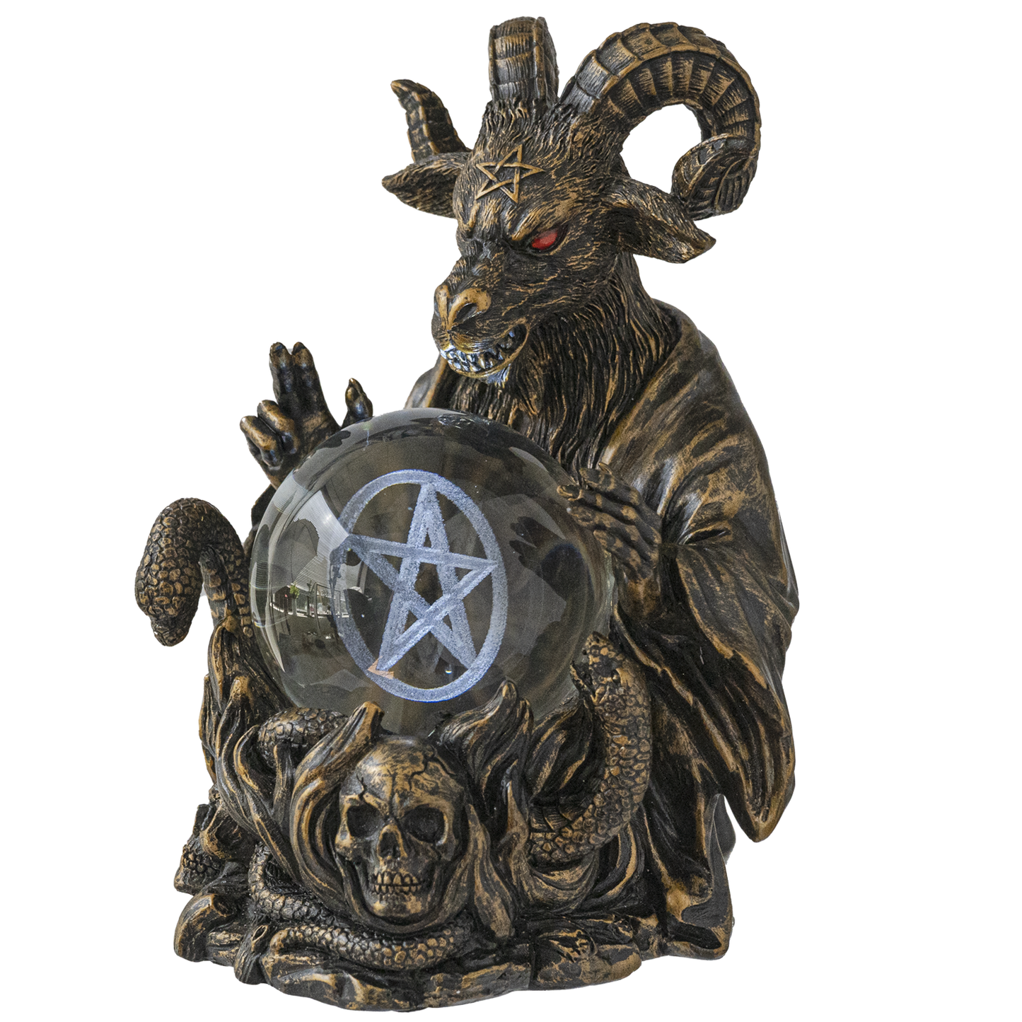 Baphomet with LED Storm Ball