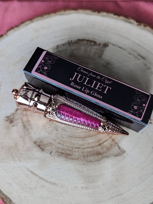 JULIET - Sheer Dark Pink Rose Lip Gloss