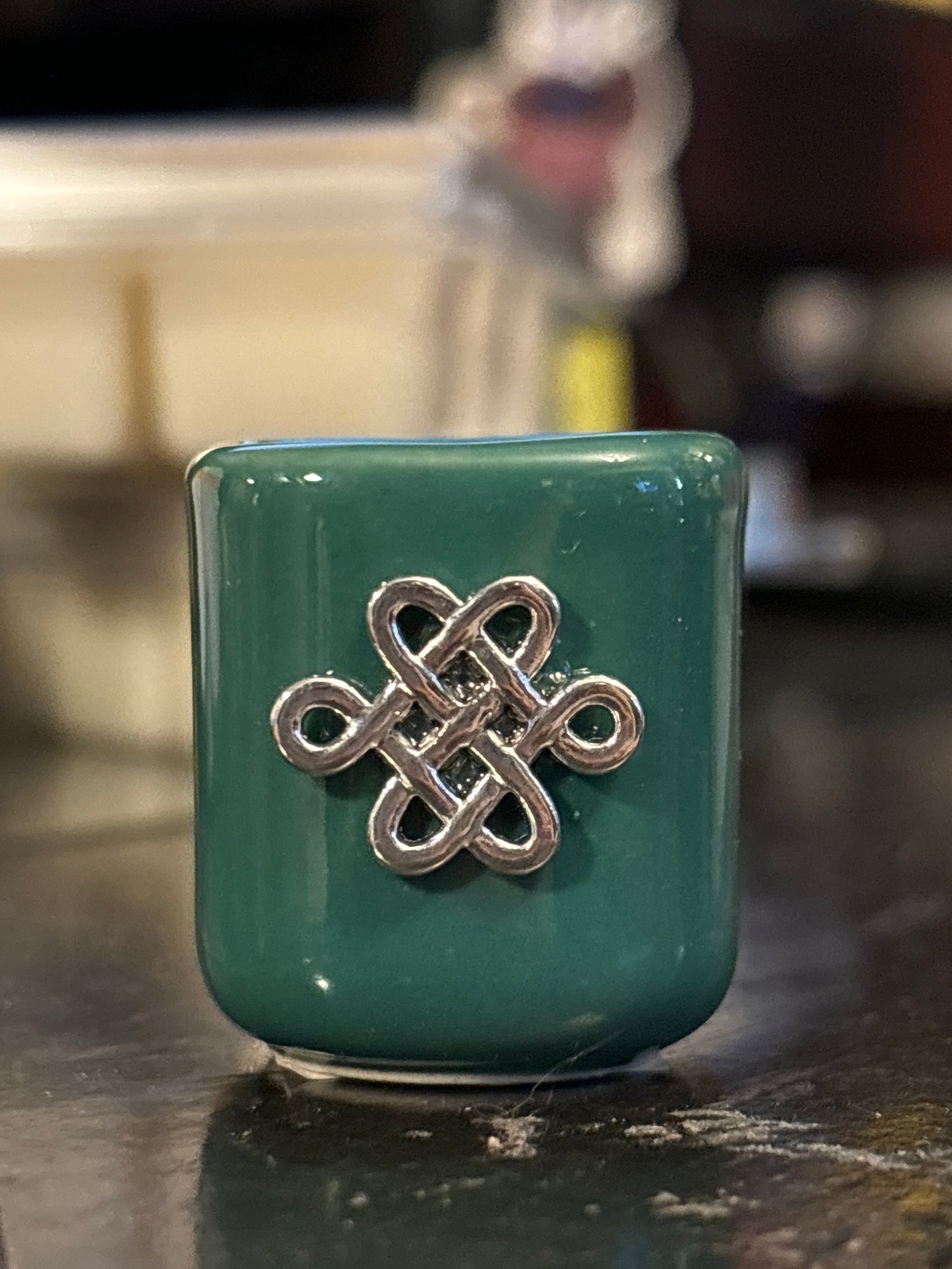 Mini Ceramic Candle Holders With Charms