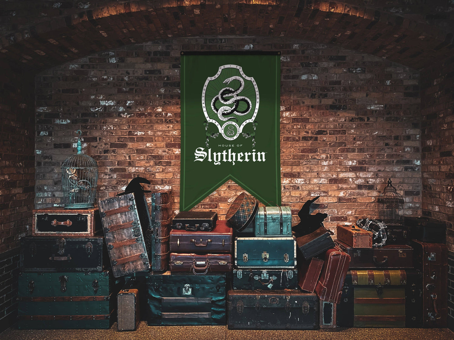 Harry Potter Slytherin Crest Banner Flag (30'' x 50'')