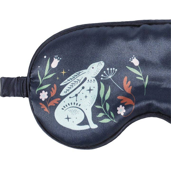 Mystical Midnight Hare Satin Sleep Mask