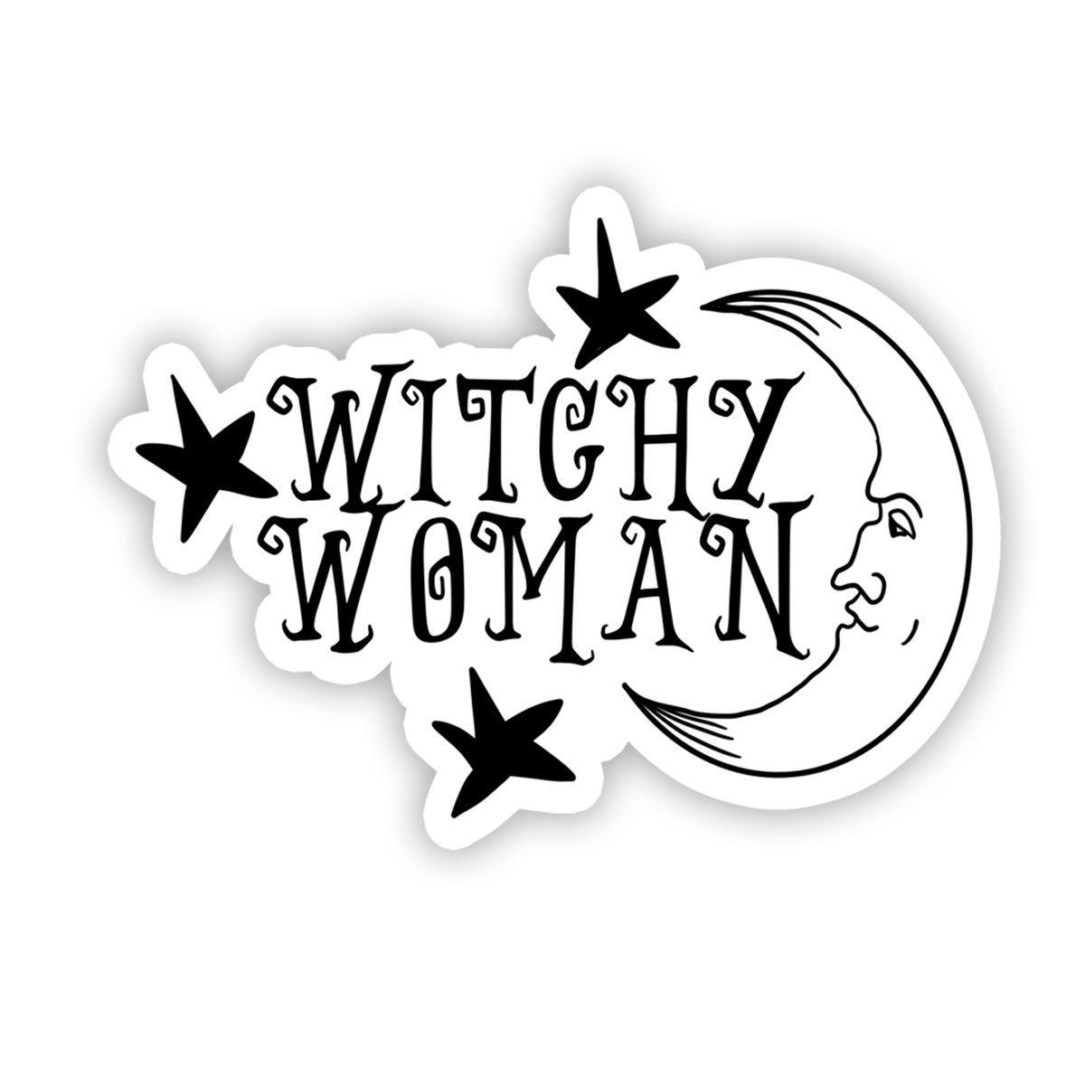 Witchy Woman | Witch | Waterproof Vinyl Sticker | 3"