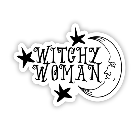Witchy Woman | Witch | Waterproof Vinyl Sticker | 3"