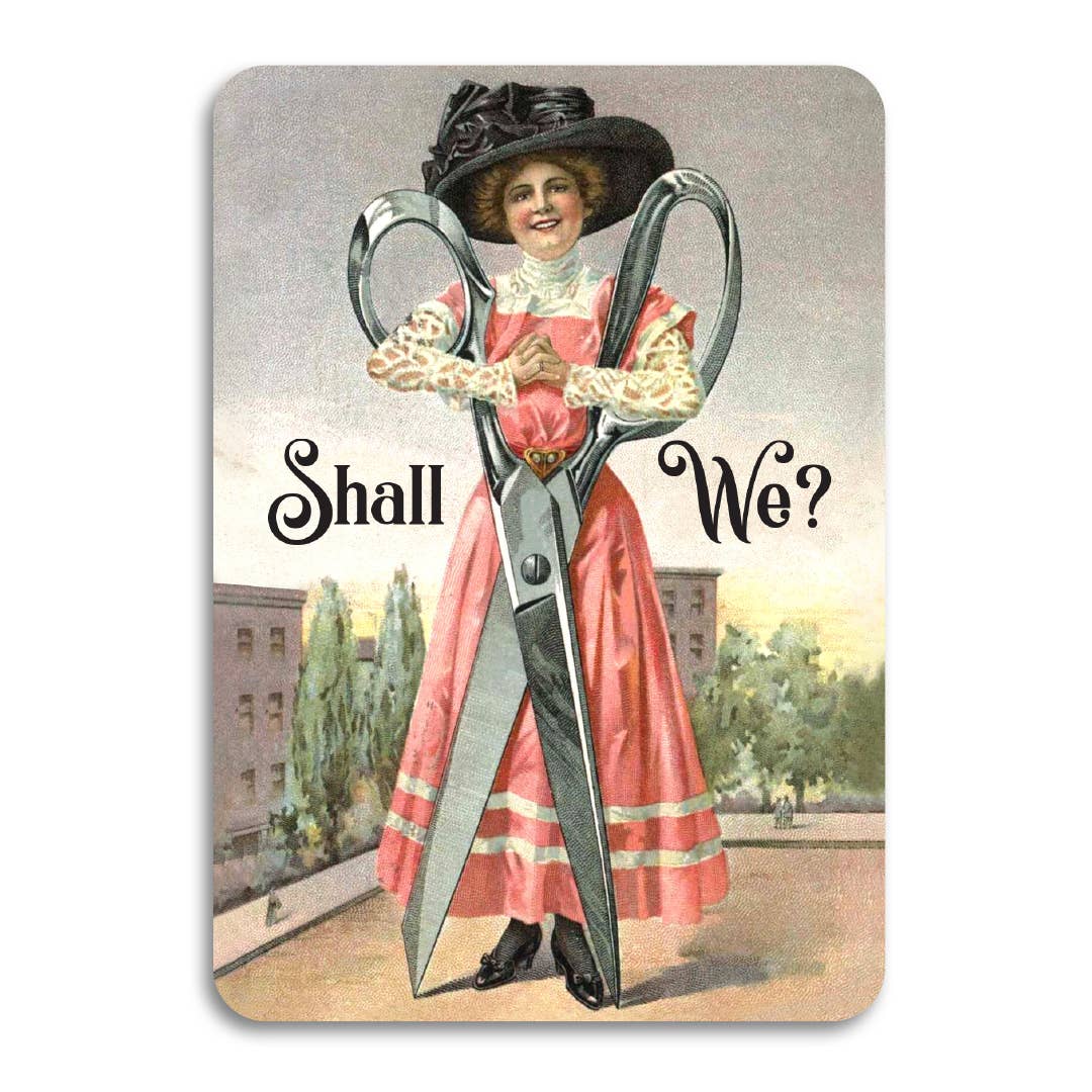 Shall We (Scissor)? - Punny LGBTQ Card