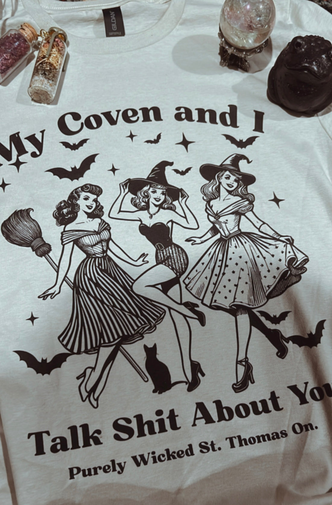 My Coven & I Talk Shit About You T-Shirt - Sand