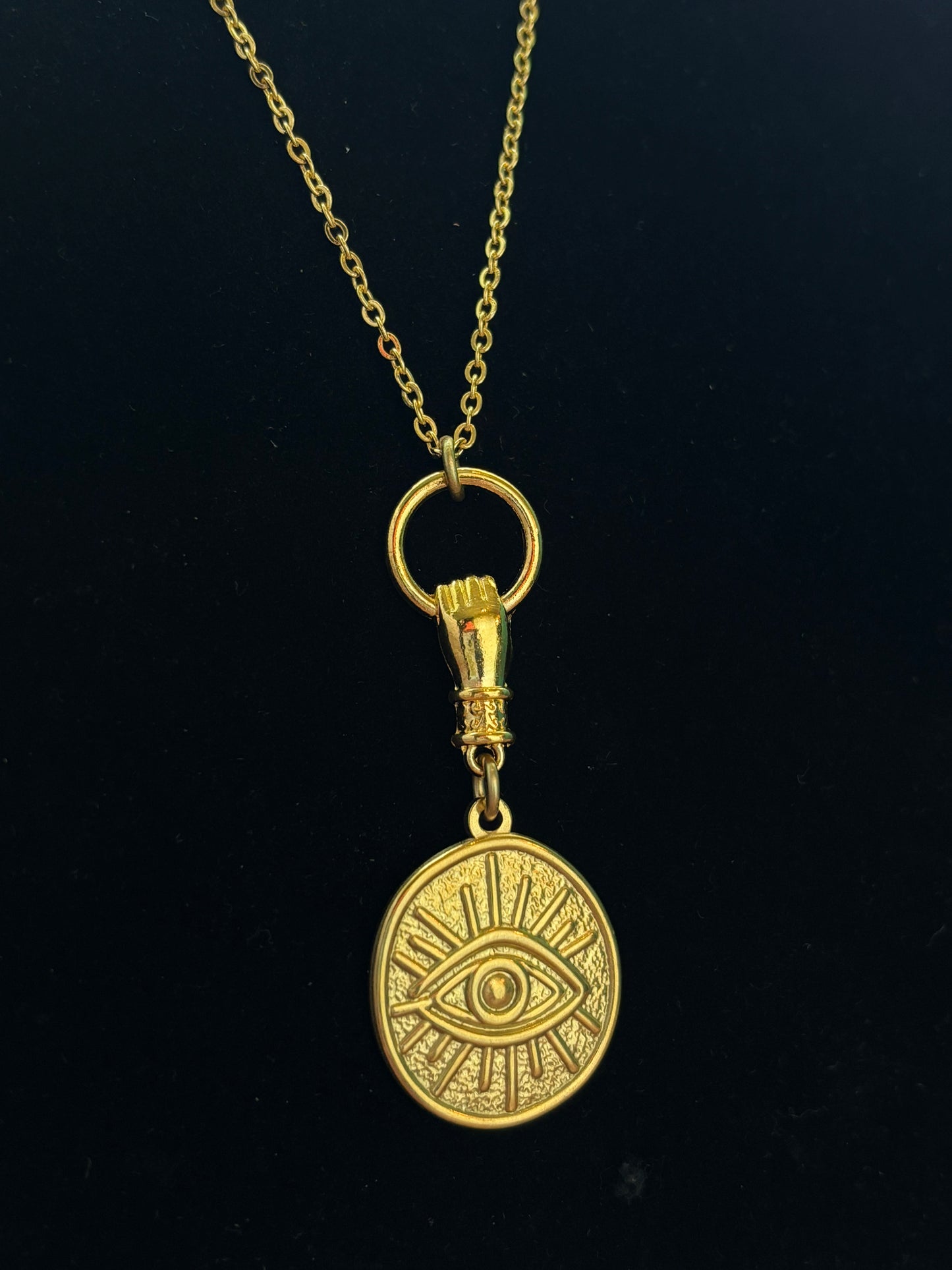 Gold All Seeing Eye Necklace