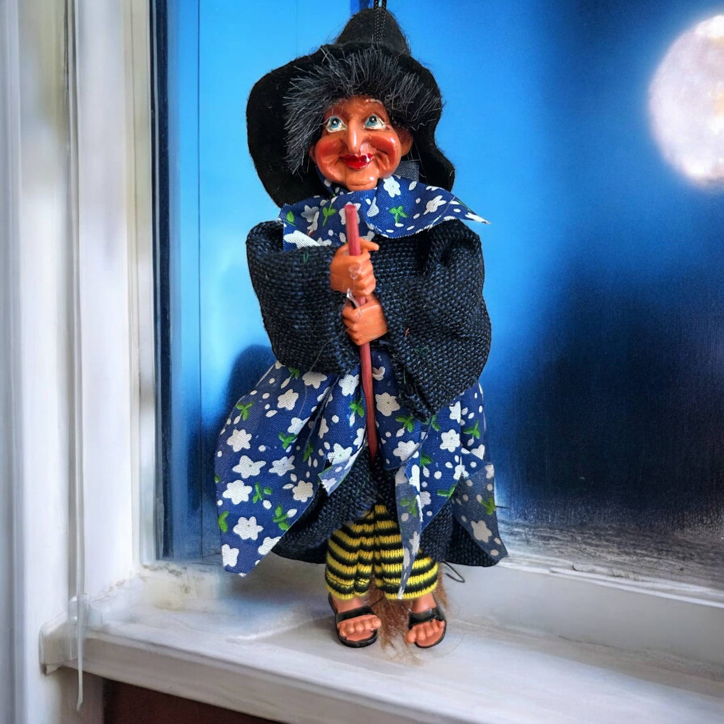 Kitchen Witch Doll Johanna (Blue)