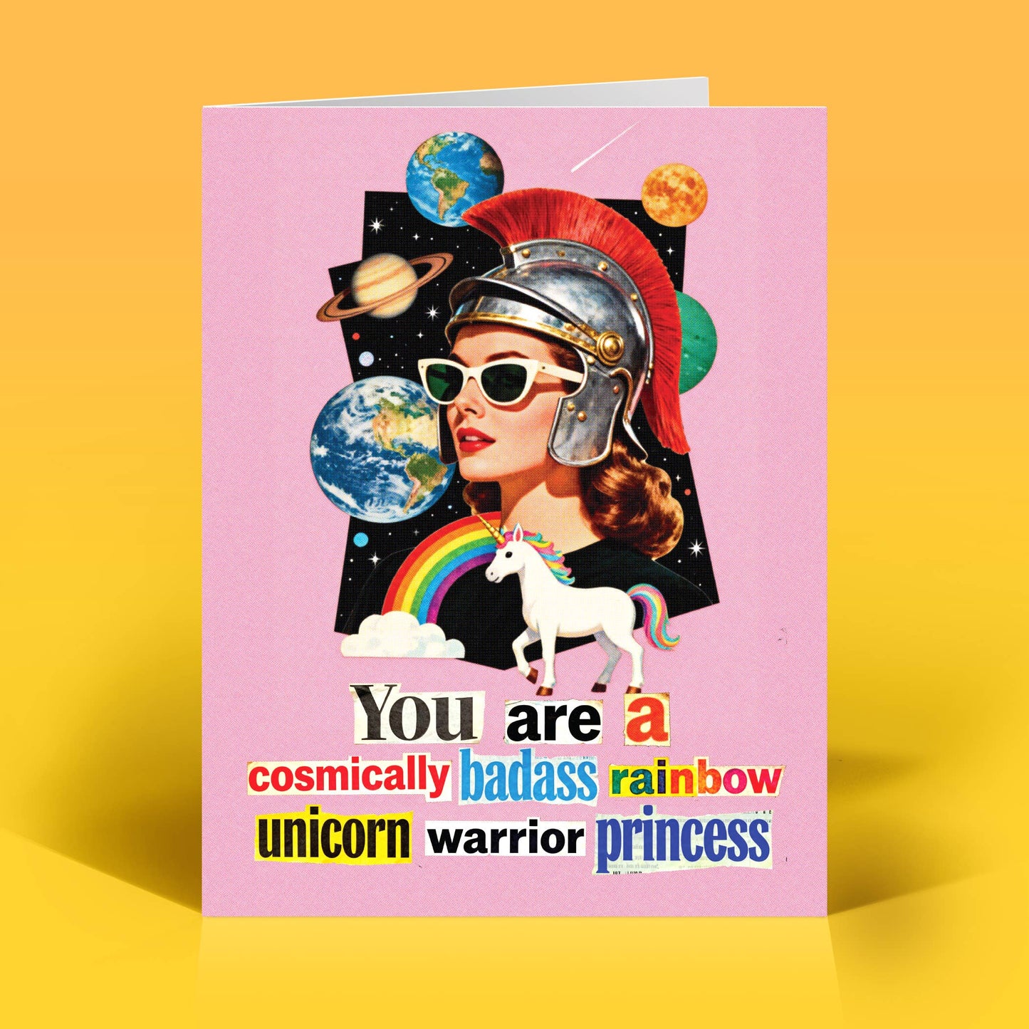 WARRIOR PRINCESS – Retro Humor Funny Birthday Card