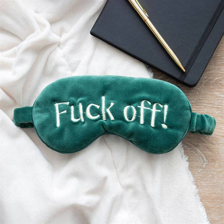 Sweary Velvet Sleep Mask