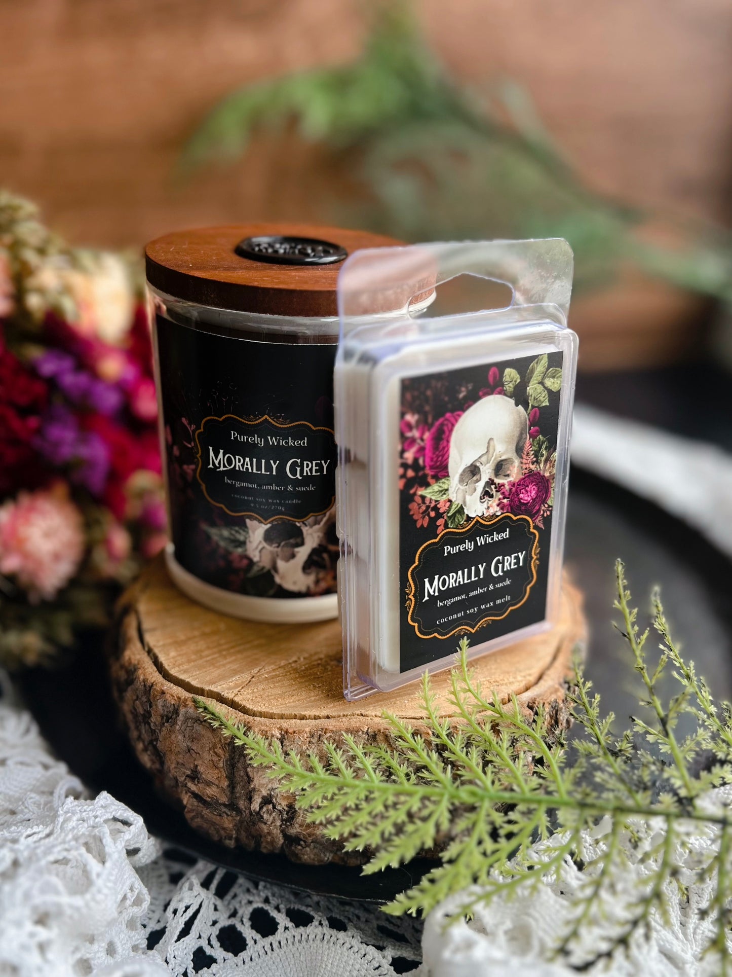 Morally Grey Luxury Candle & Wax Melts - The Dark Romance collection NEW!