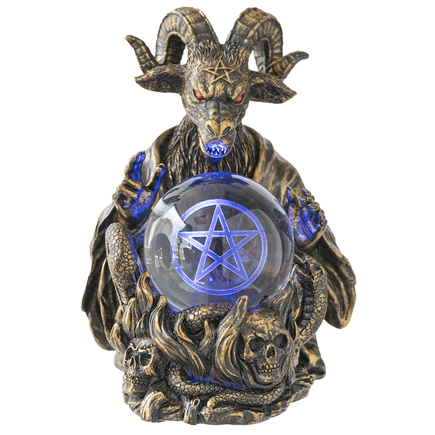 Baphomet with LED Storm Ball
