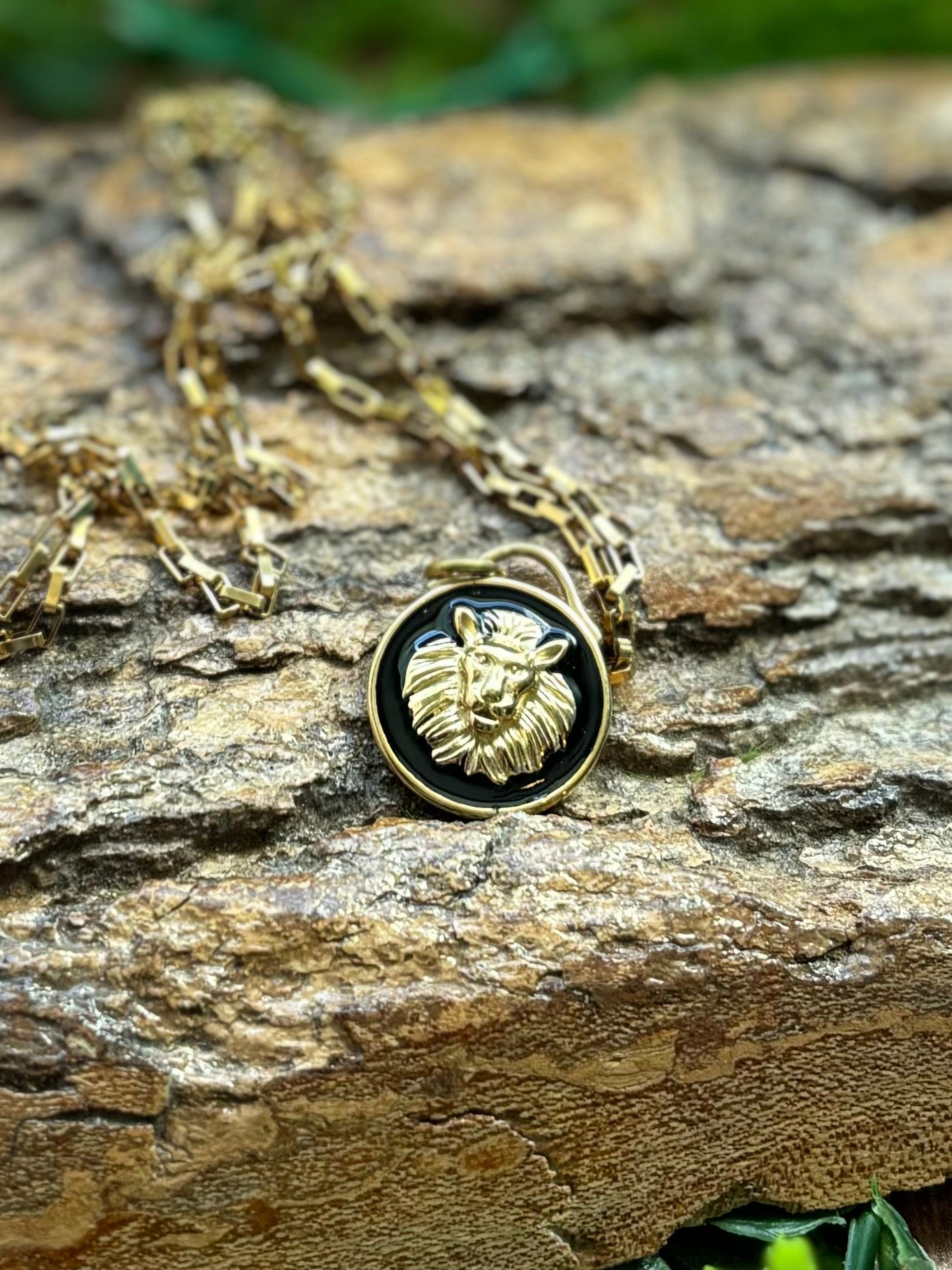 Gold Lion Necklace