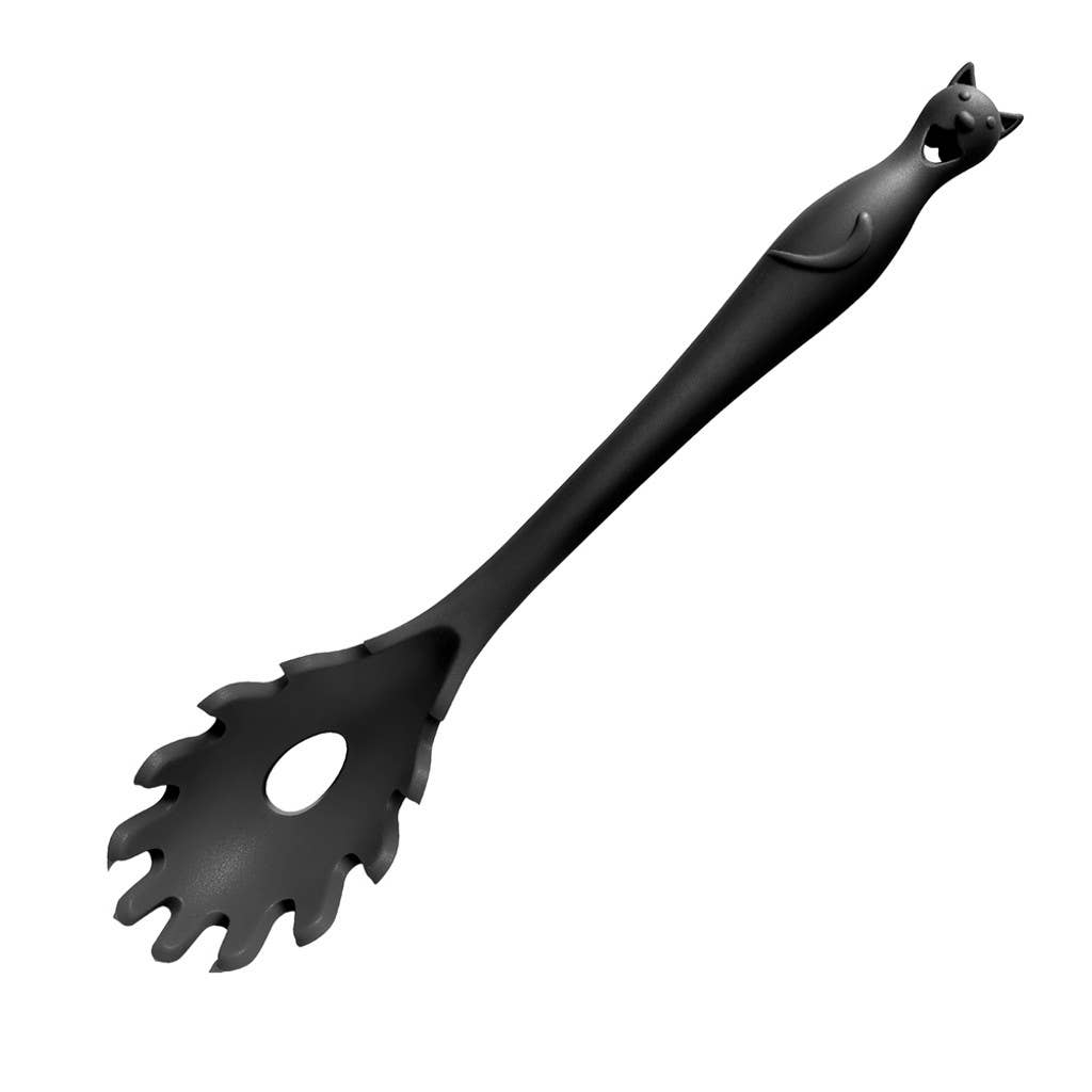 Alchemy Gothic Kitchen Utensil Black Cat Pasta Spoon