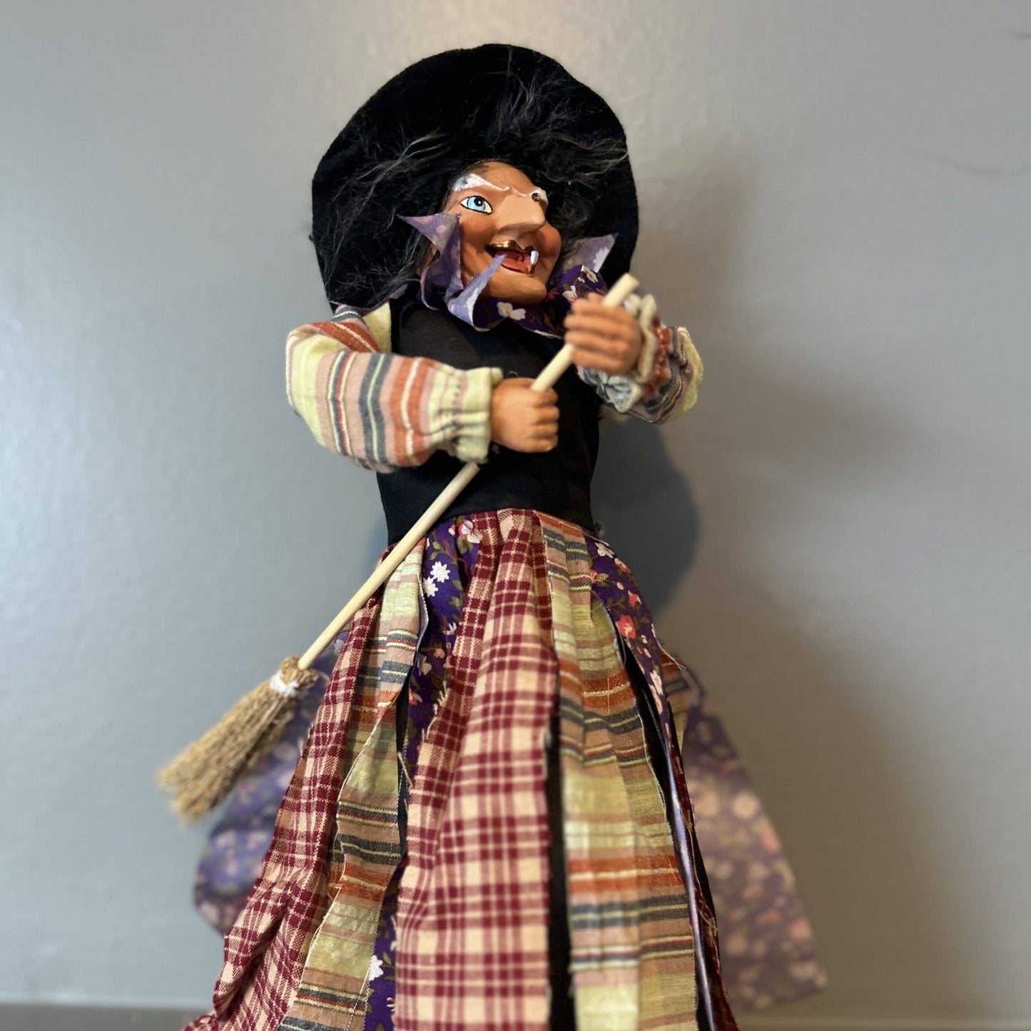 Kitchen Witch Doll Freya - Purple