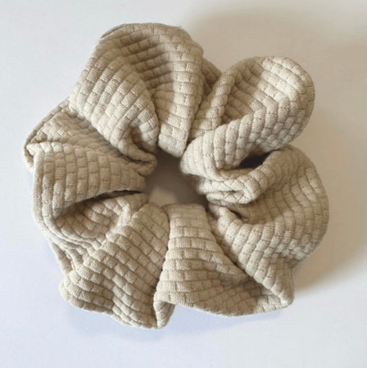 Sand Waffle Scrunchie