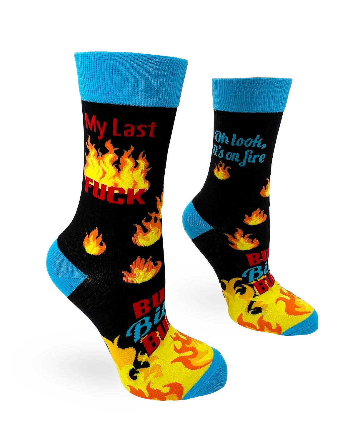 "My Last F**k. Oh Look, it's on Fire" Ladies' Socks