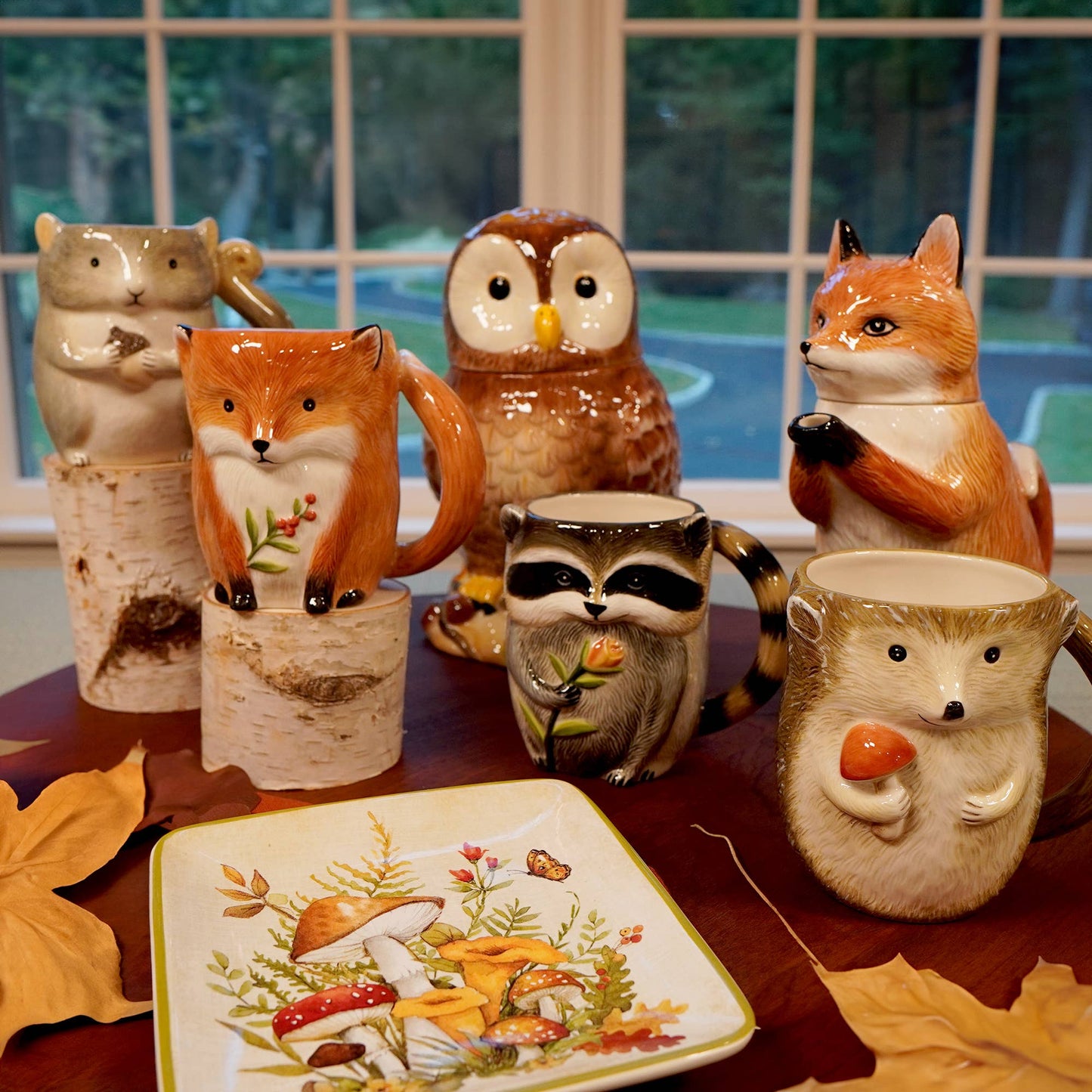 Woodland Critters Fall 3-D Mugs 16 oz