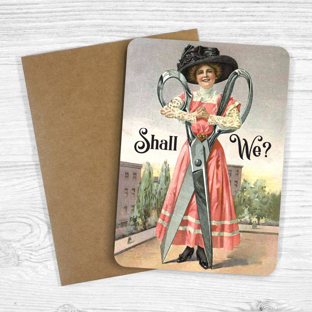 Shall We (Scissor)? - Punny LGBTQ Card