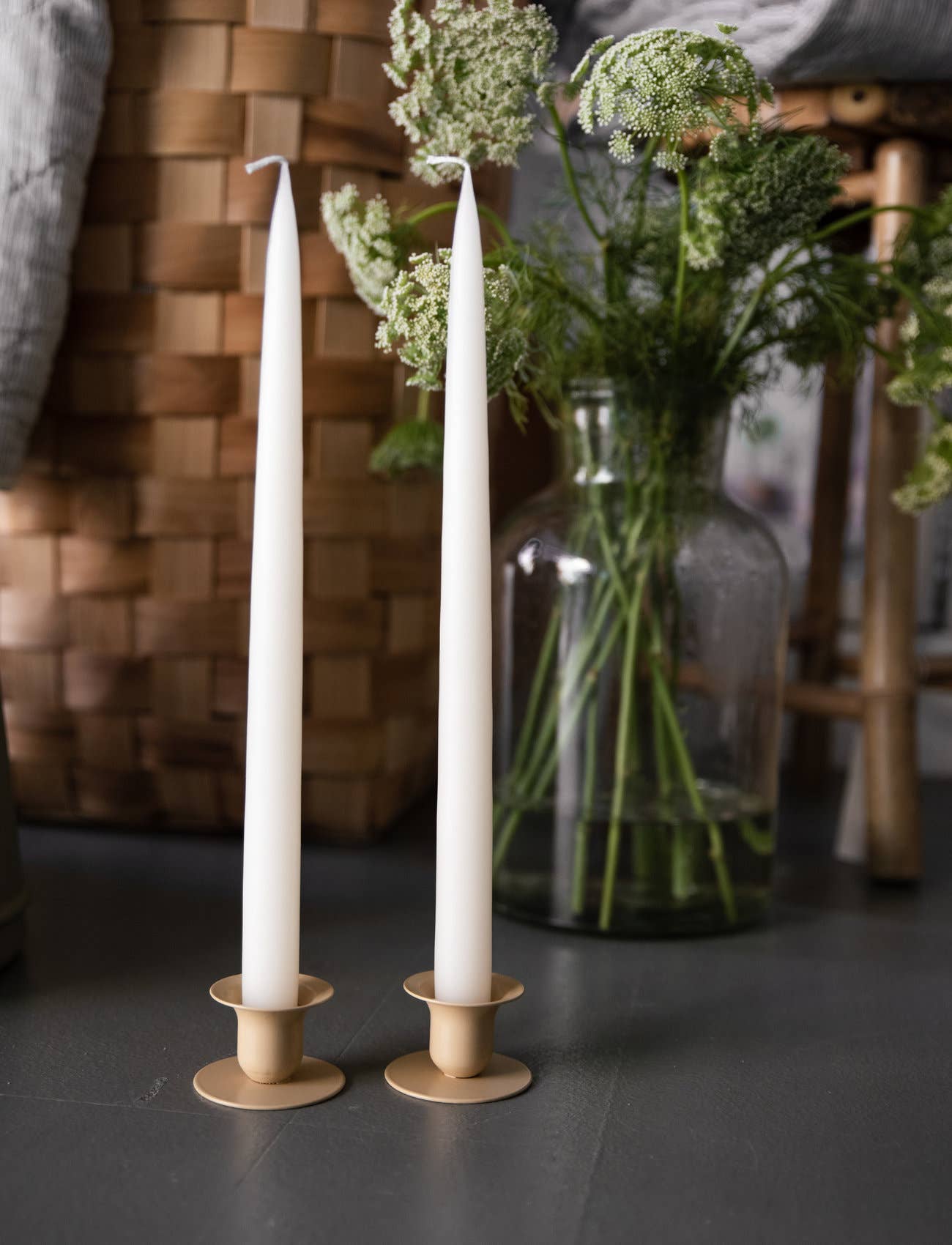 10 Inch Danish Taper Candle Pair