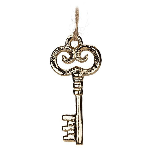 Gold Flat Key Ornament