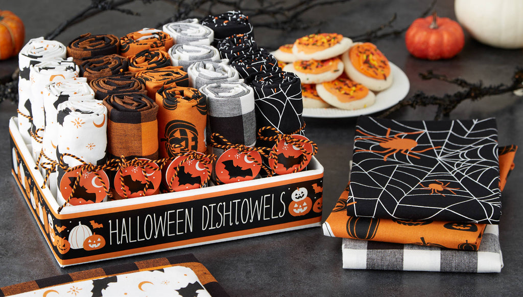 Frightful And Delightful Dishtowels (5 Designs)