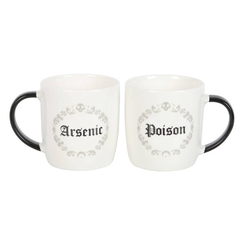 Gothic Poison and Arsenic Couples Mug Set