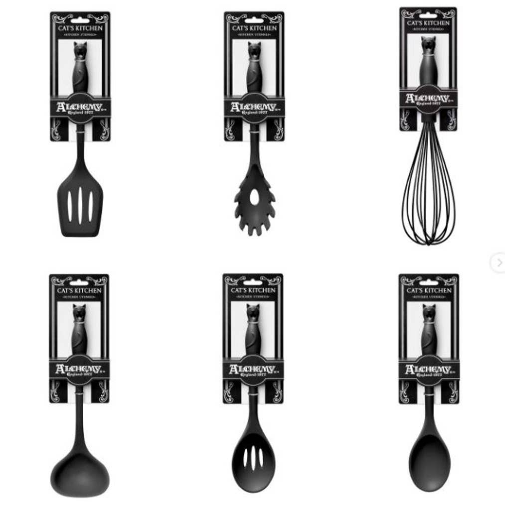 Alchemy Gothic Kitchen Utensil Black Cat's Whisk