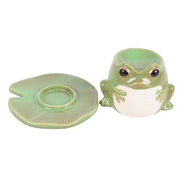 Frog Shaped Oil Burner on Lily Pad