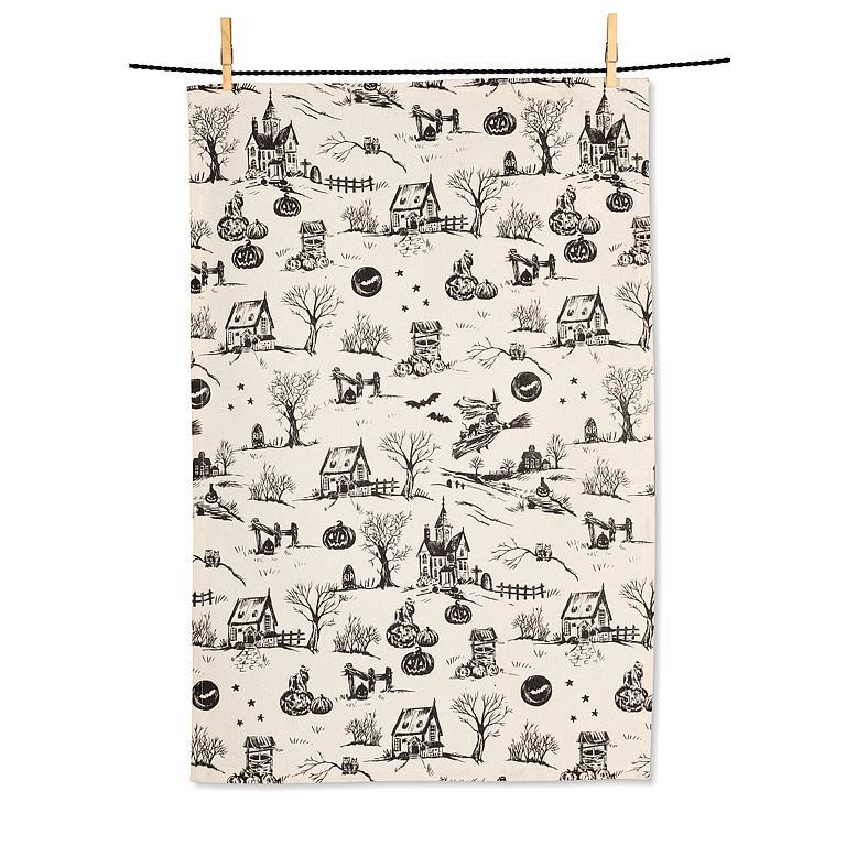 Halloween Toile Kitchen Towel