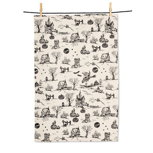Halloween Toile Kitchen Towel