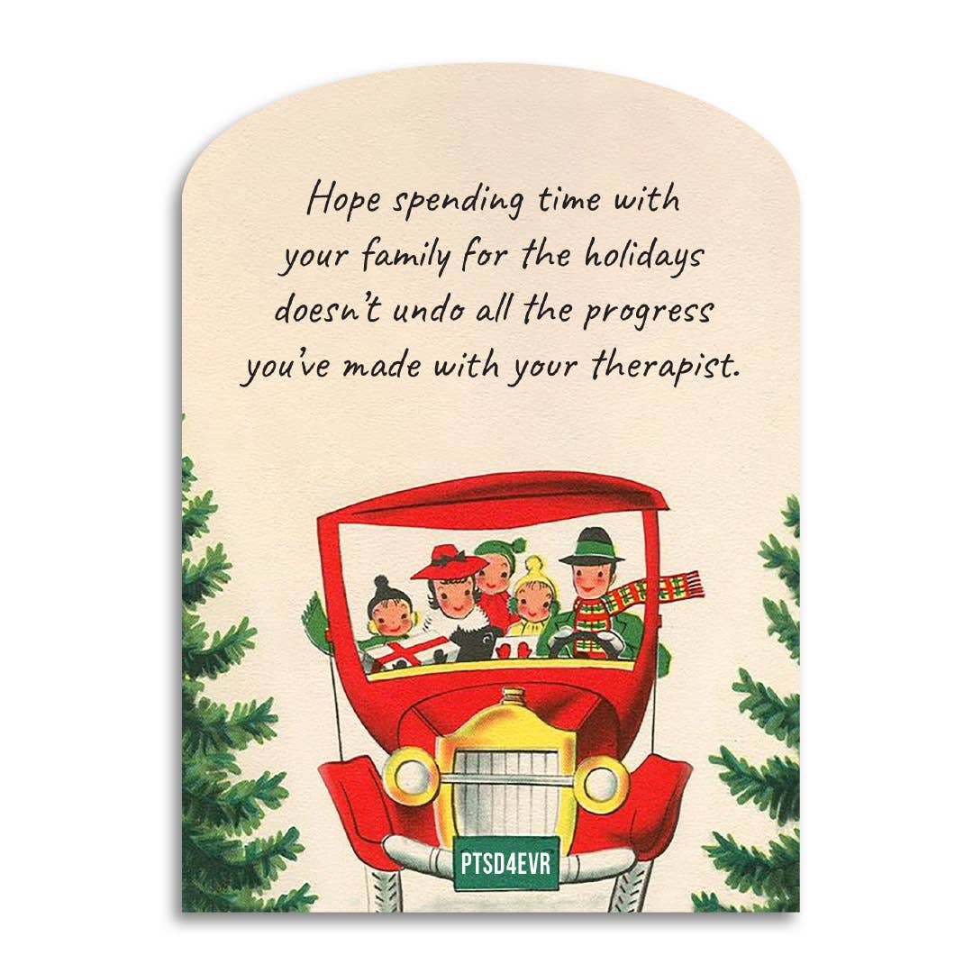 Hope Spending Time With Family Holiday Irreverent Card