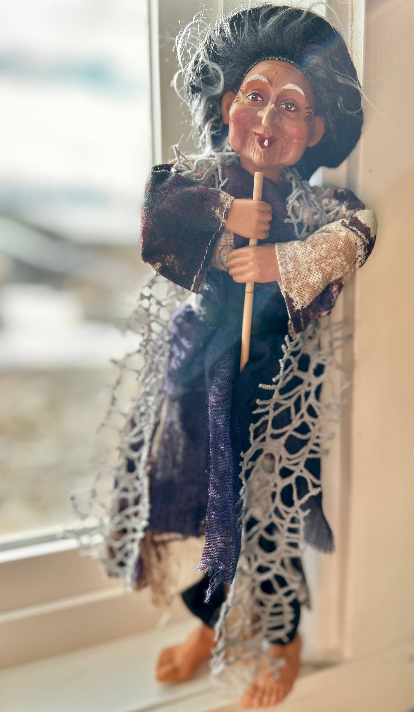 Kitchen Witch Doll - Isobel (Purple)