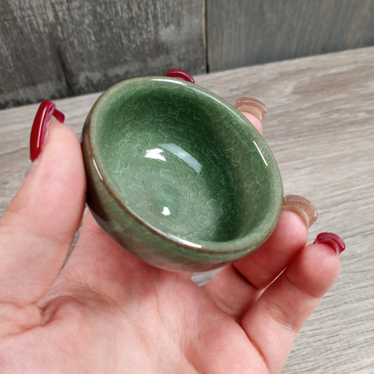 Ceramic Abundance 2.6" Bowl: Green