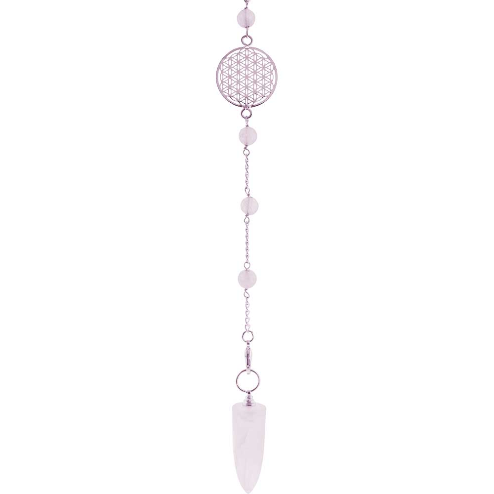 Pendulum Rose Quartz/Flower of Life