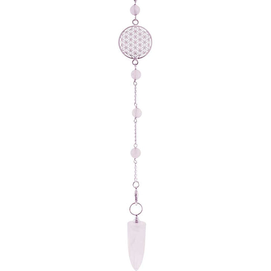 Pendulum Rose Quartz/Flower of Life