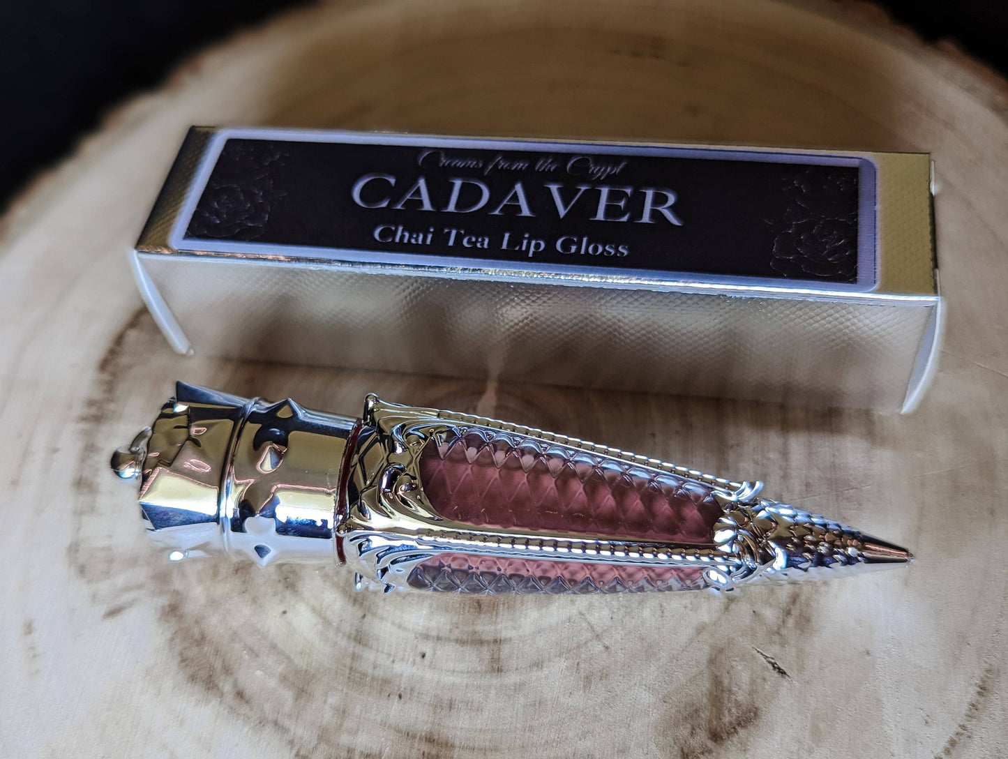 CADAVER (Silver Edition) - Warm Nude Chai Tea Lip Gloss