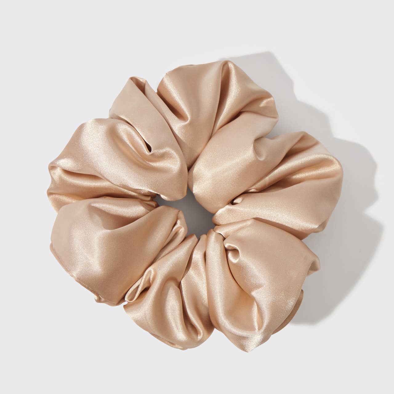 Holiday Satin Pillow Scrunchie - Champagne