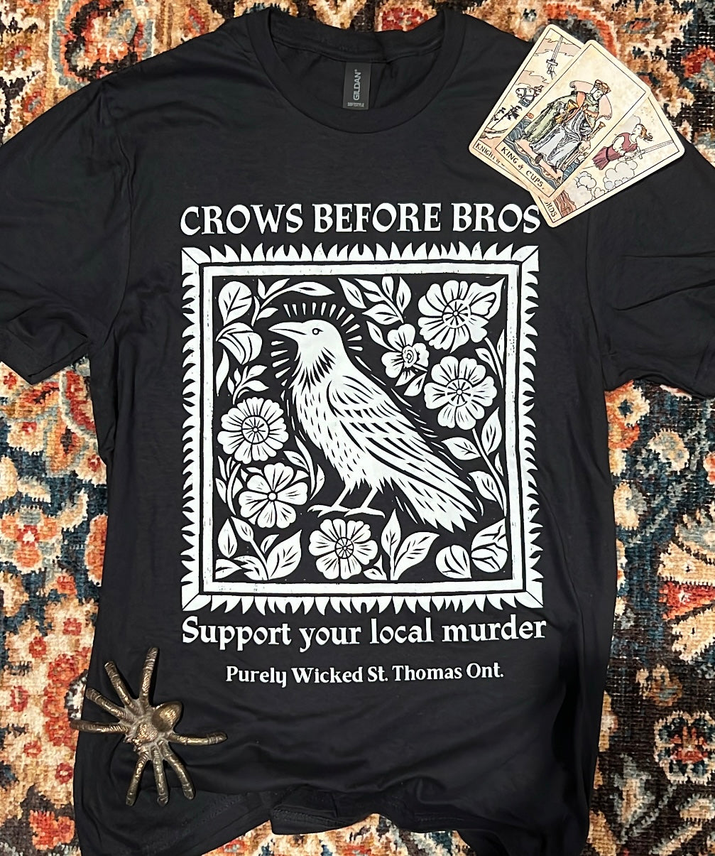 2025 Crows Before Bros T-Shirt - Black