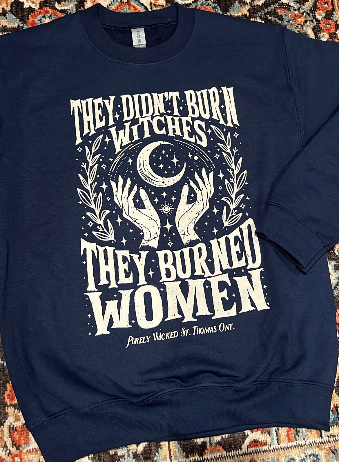 They Didn't Burn Witches - Navy Crewneck