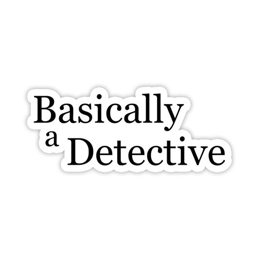 Detective Waterproof Sticker 3.5"