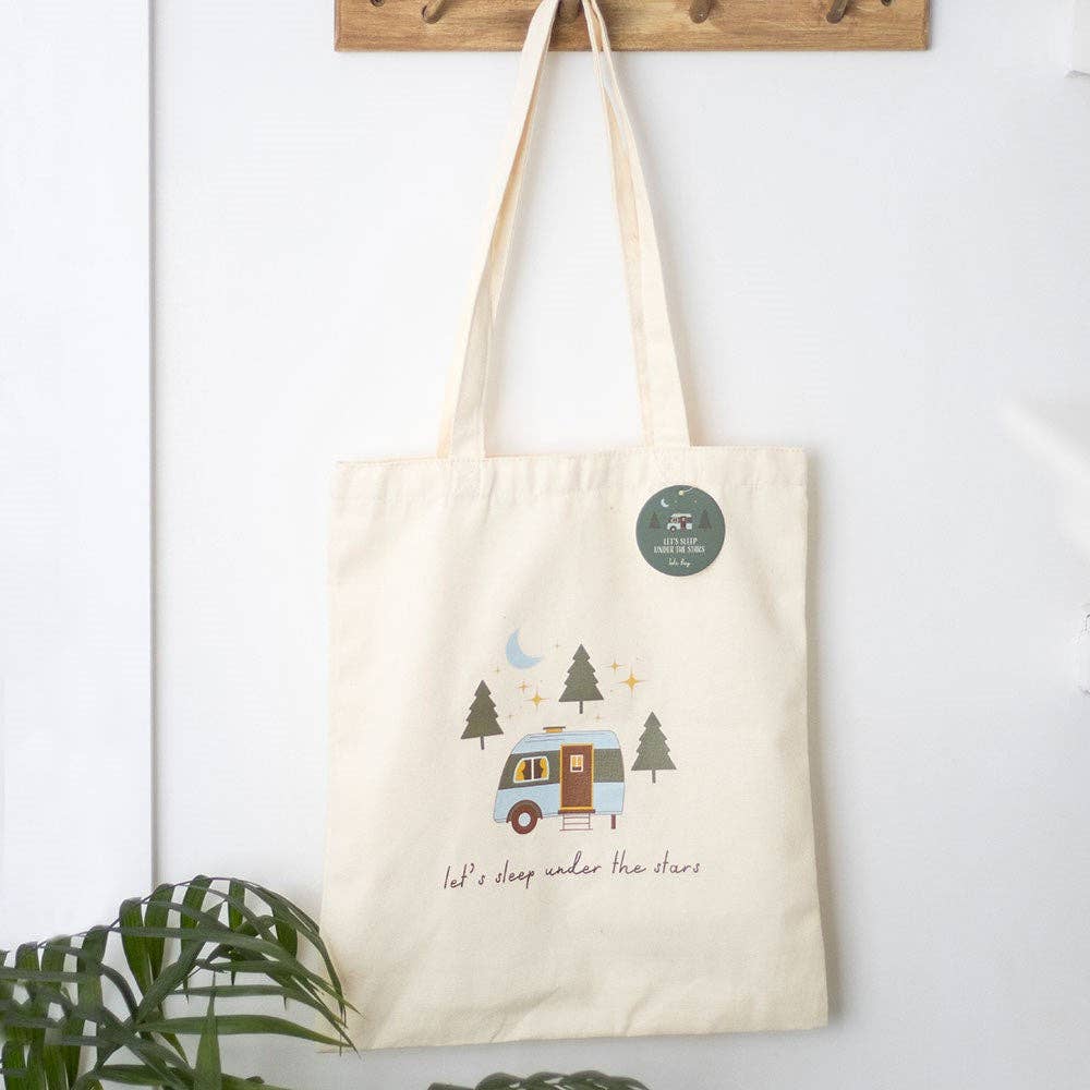 Let's Sleep Under the Stars Tote Bag