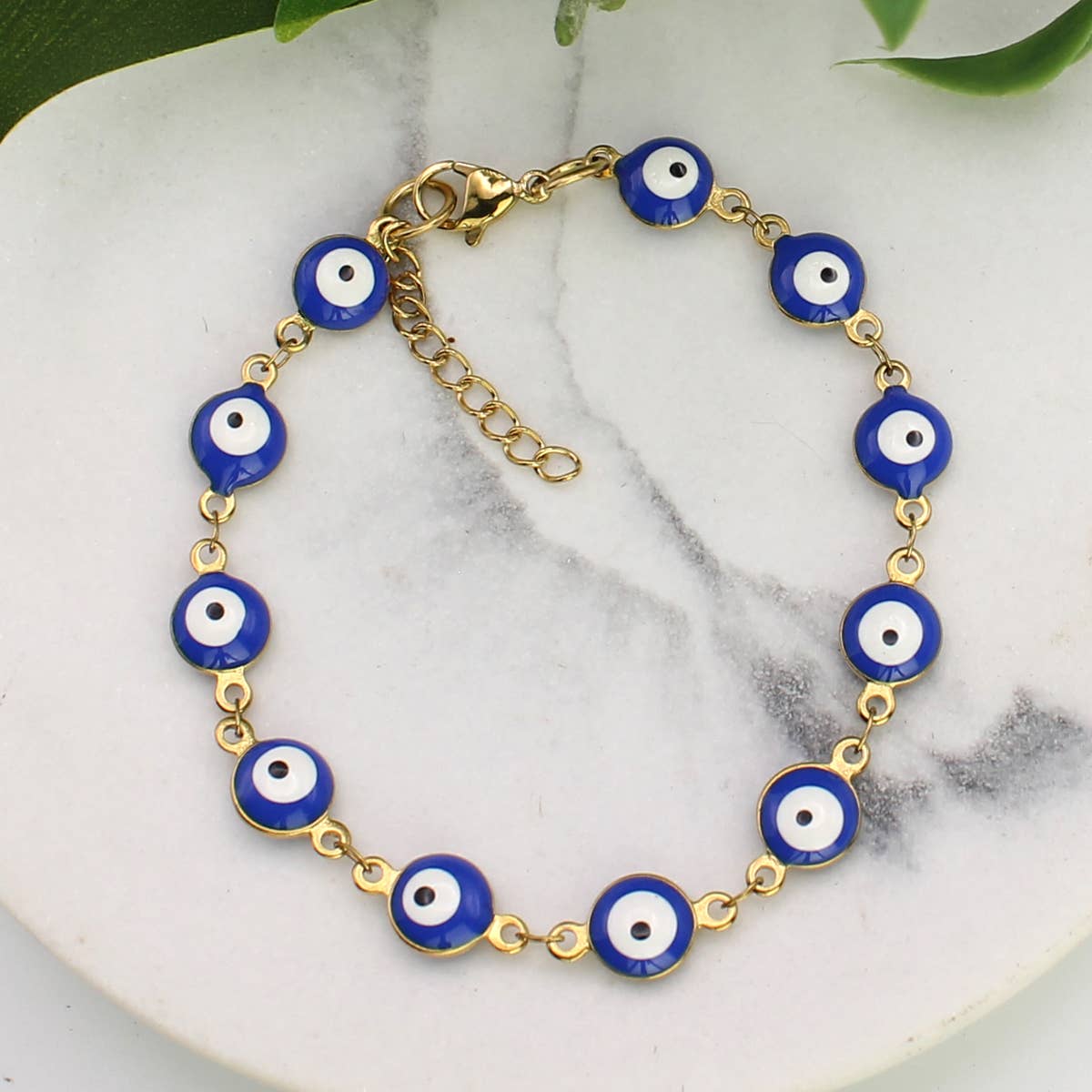 Look Around You Blue Eye Bead Bracelet
