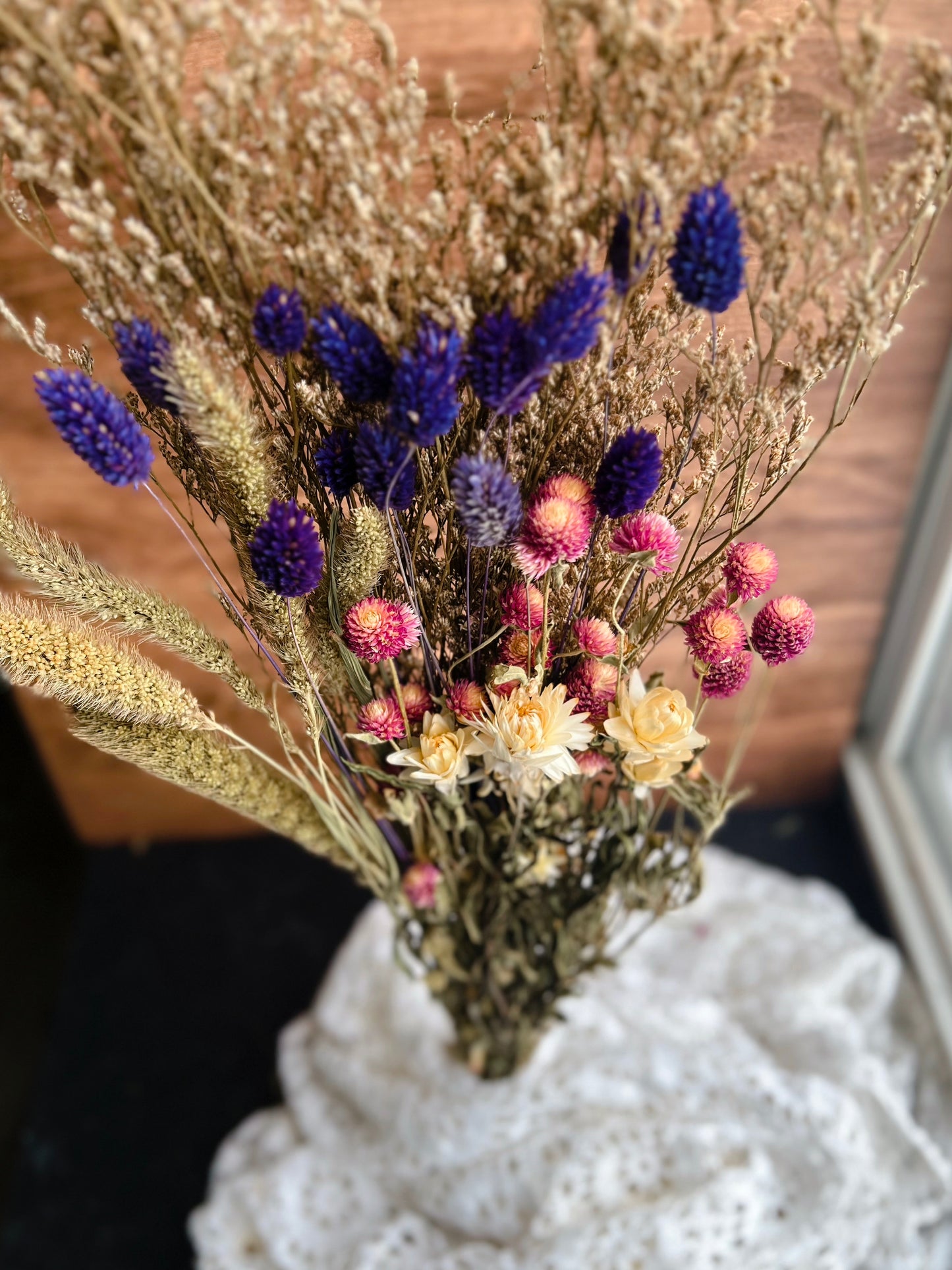 Dried flower bouquets