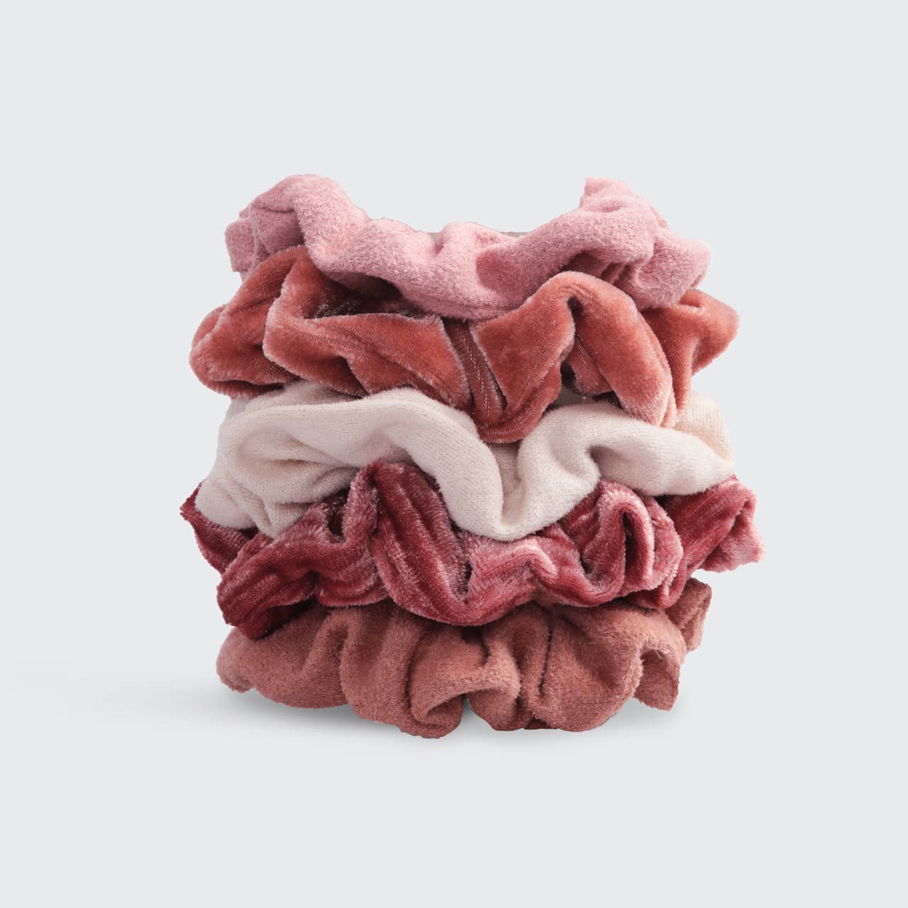 Velvet Scrunchies - Blush and Mauve