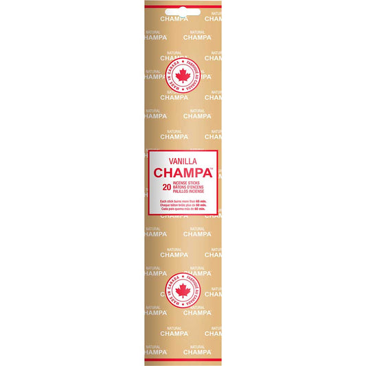 Vanilla - Natural Champa Incense - 20 Sticks