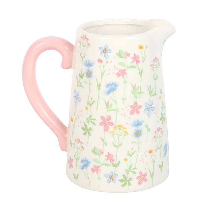 Floral Print Flower Jug