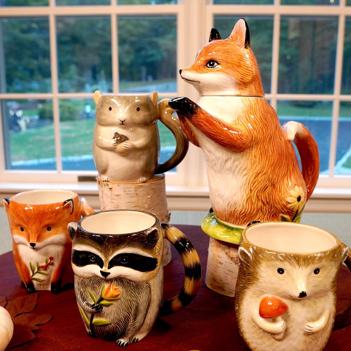 Woodland Critters Fall 3-D Mugs 16 oz